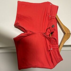 Gap, pink-orange denim shorts
